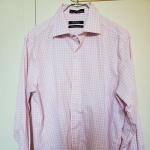 Saks Fifth Avenue Black Label Dress Shirt Slim Sm